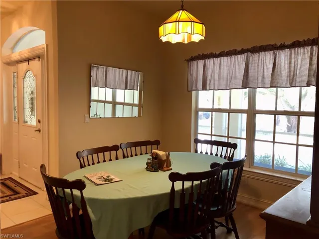 Dining room featuring healthy amount of natural light and wood finished floors