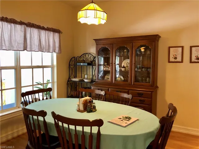 Dining room featuring wood finished floors