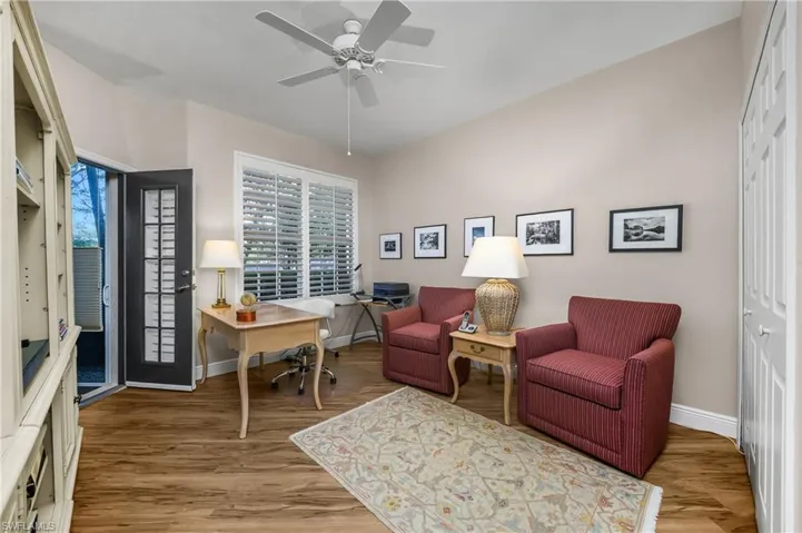 Third bedroom used as office and sitting room