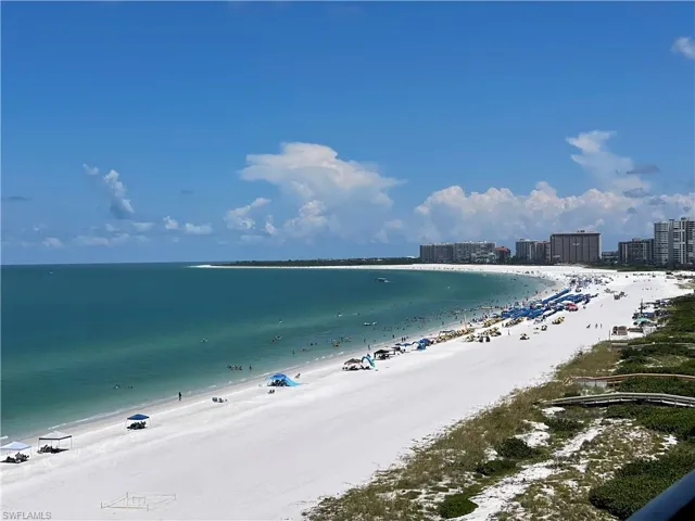 View of Marco Island's  Crescent Beach just minutes away