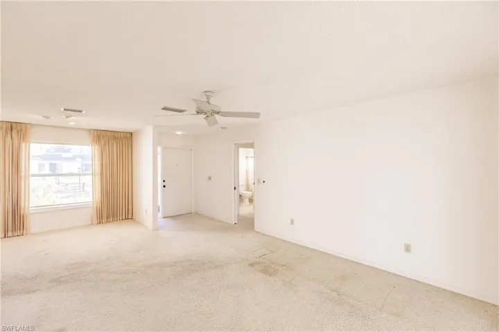 View from Living Room to Front Door