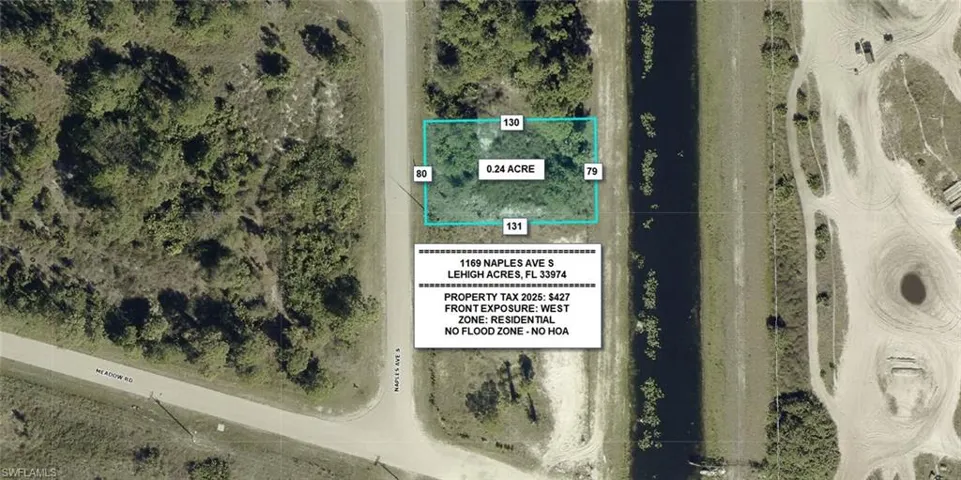 Map of property location featuring property parcel outlined