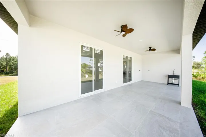 Garage with electric water heater