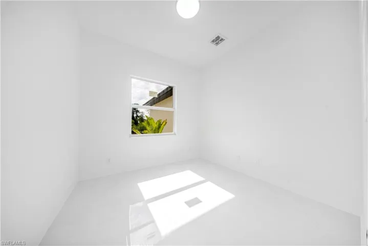 Laundry room with hookup for a washing machine and electric dryer hookup