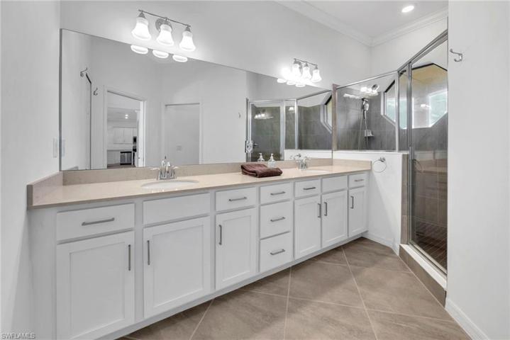 Master Bathroom with dual sinks