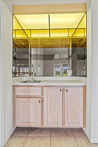 Bar and vanity