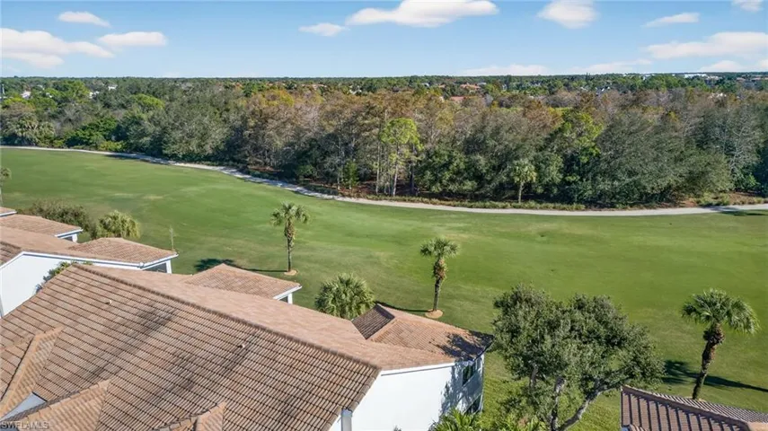 Drone / aerial view of a golf course