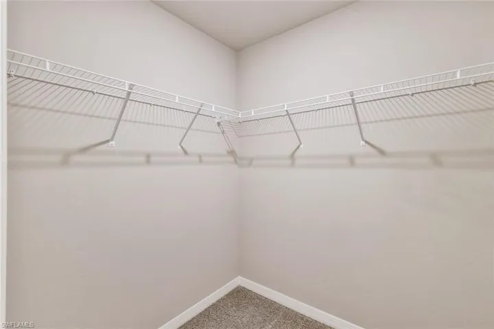 One of two walk in closets.