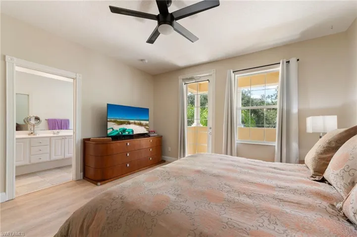 15594 Latitude Dr Bonita Springs FL 34135- Owner's bedroom with balcony