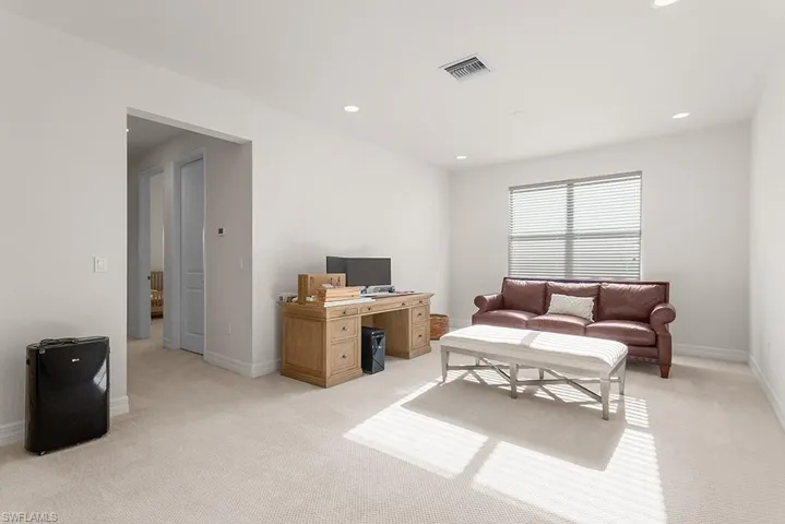 View of carpeted office