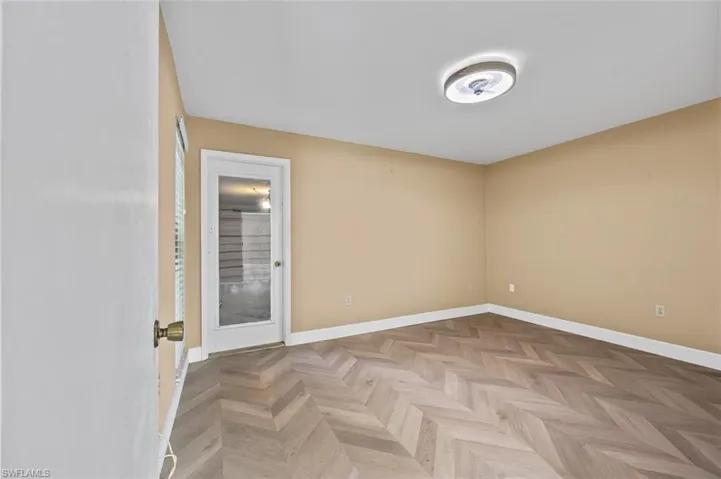 Guest Bedroom 2 has access to the one car garage