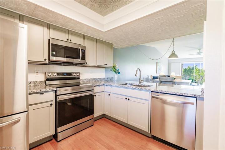 Completely renovated kitchen with new granite and new stainless appliances.
