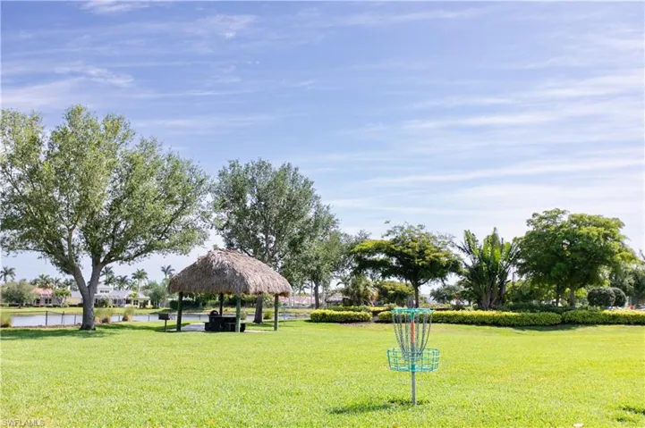 Surrounding community featuring a gazebo and a lawn