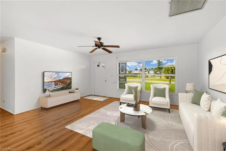 LIVING ROOM VIRTUALLY STAGED