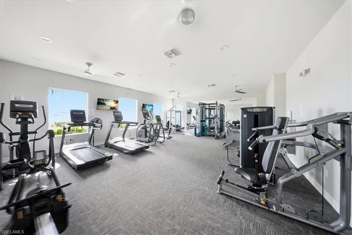View of workout area