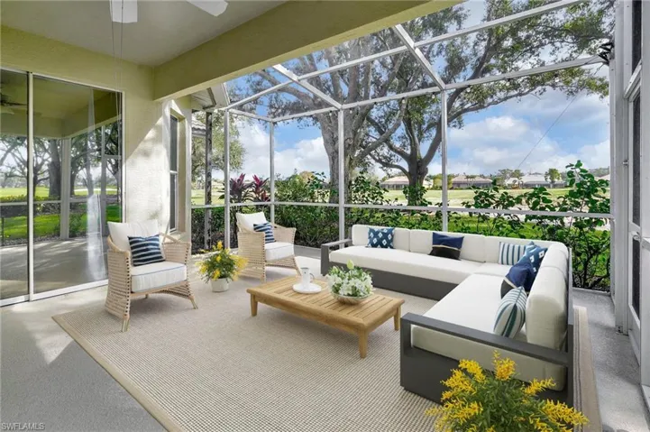 Lanai With View of 18th Fairway