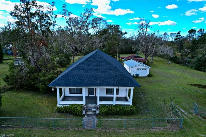 Birds eye view of property