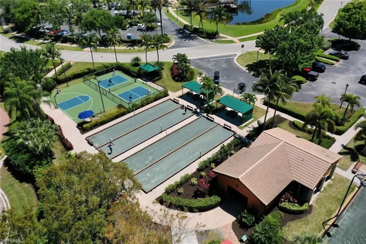 Birds eye view of property