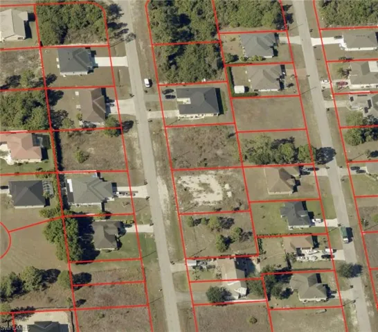 Property Survey Map. Illustrating lot lines and property boundaries