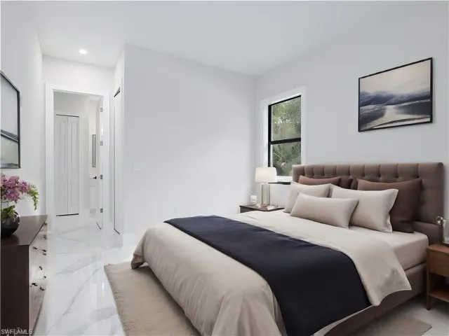 Bedroom - virtually staged image