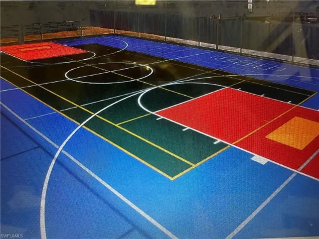 Transformation of a tennis court