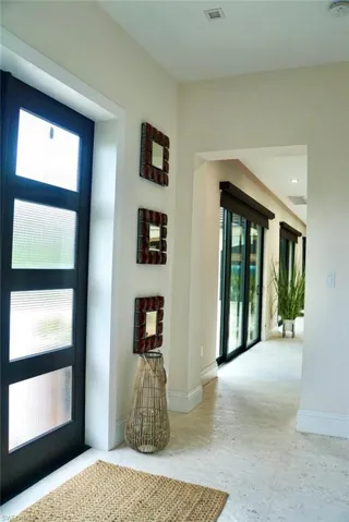 Foyer entrance with plenty of natural light