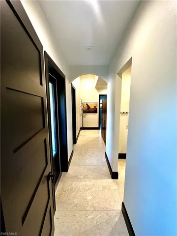 Corridor from living room to all bedrooms and laundry room