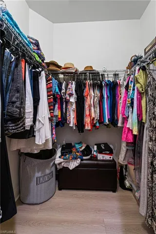 Walk in closet with lots of room