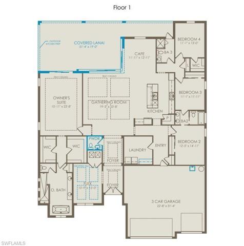 Floorplan with structural options