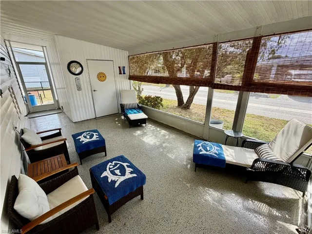 Screened lanai and utility shed