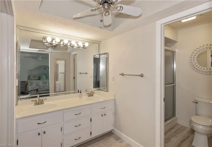 Master bath with double vanities