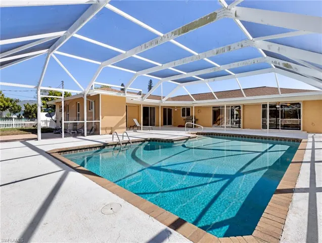 Large screened lanai and pool