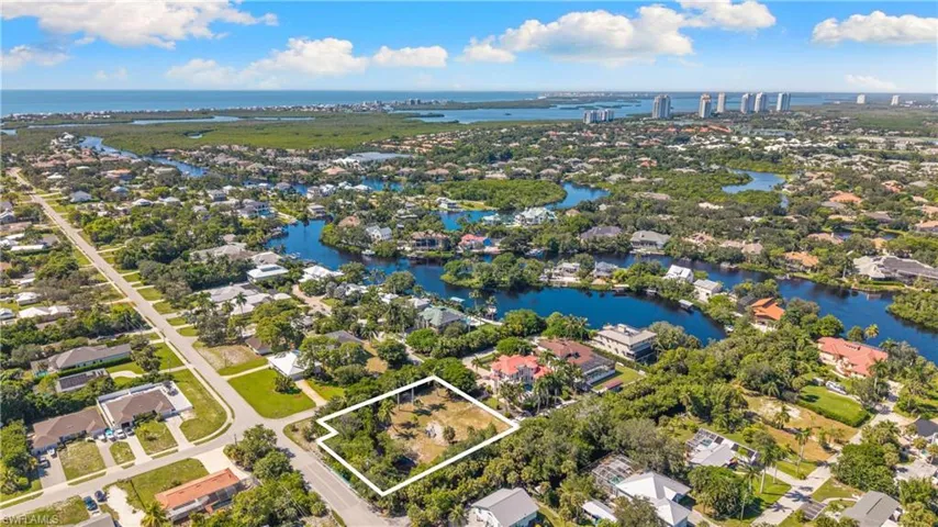 Cleared residential lot with mature trees