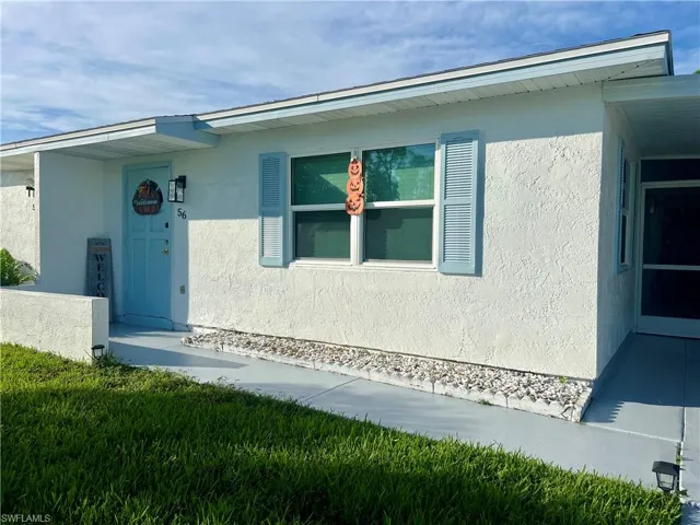Front entry with stucco exterior