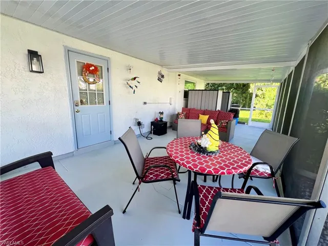 View of extended screened lanai new in 2023