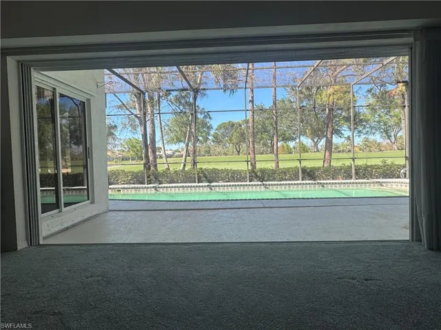 View from Grande Room with 14' wide sliders open