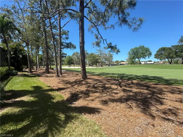 Protected view west towards the tee boxes