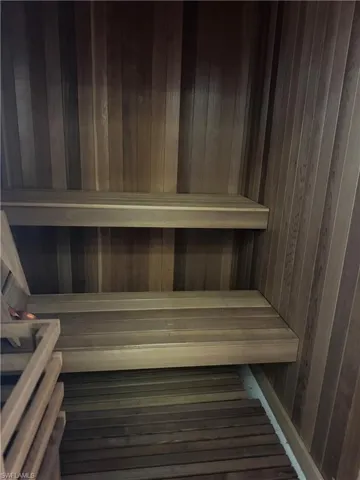 Sauna in one of the two full bathrooms in the owner's wing