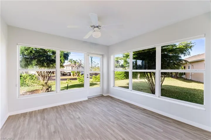 Sunroom with lots of natural light