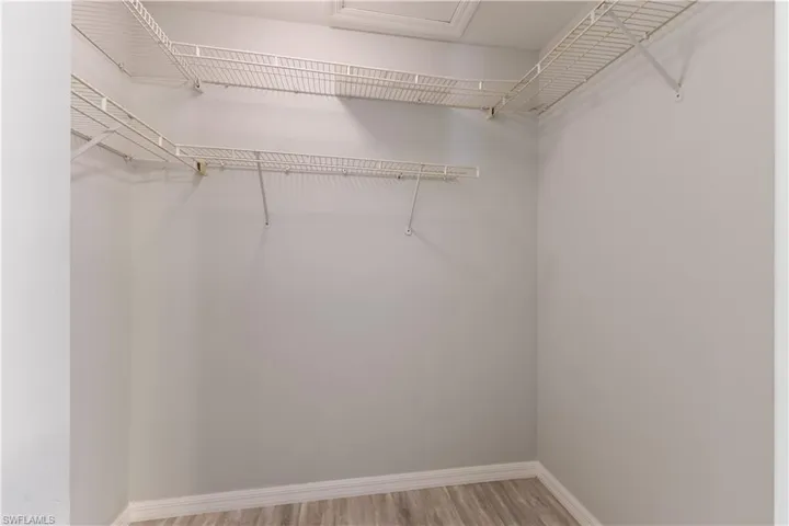 Spacious Master closet