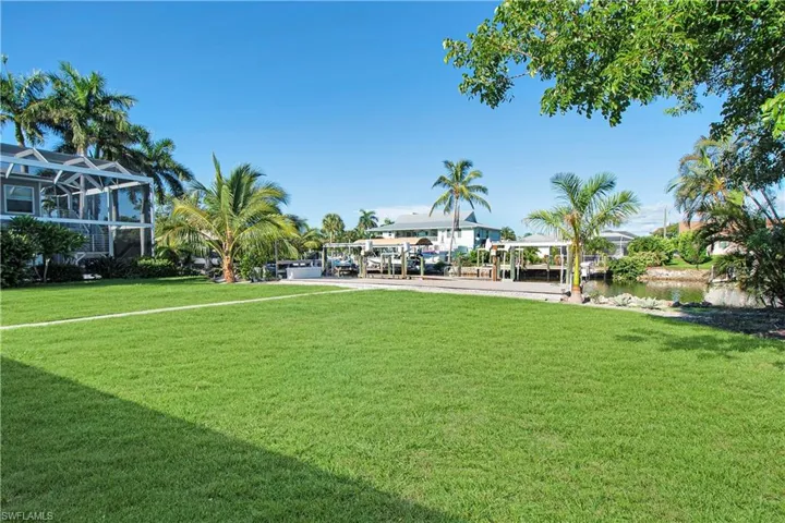 View of nearby features with a yard
