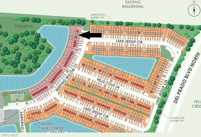 Site map: Lot 96 - Western facing lanai