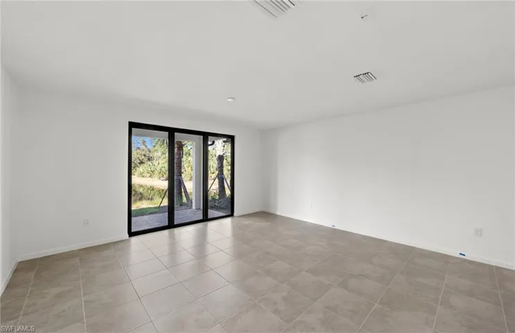 Interior of completed home