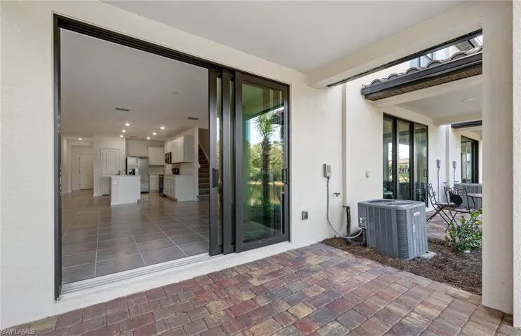 Patio of completed home