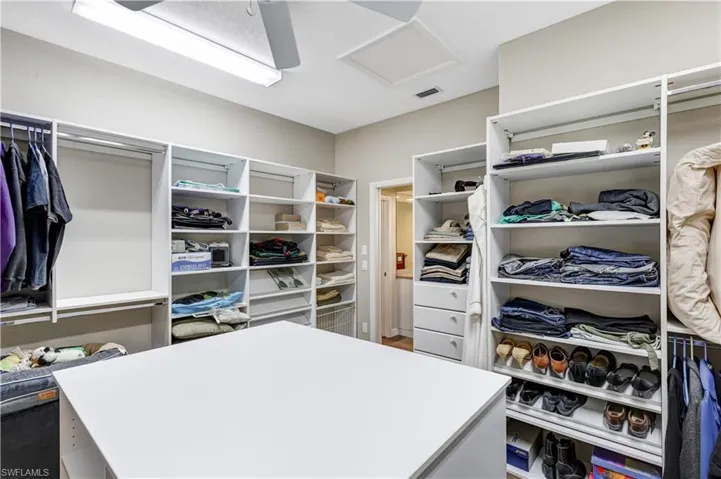 Expansive walk in Primary Closet