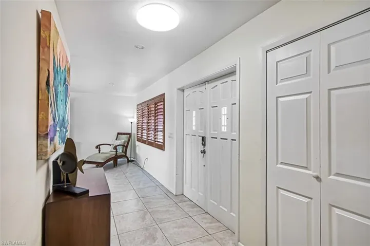 View of tiled foyer entrance