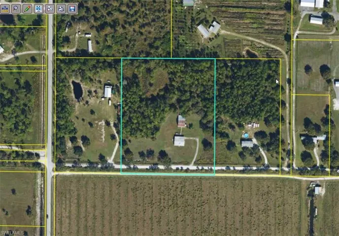 Aerial Parcel Map. Illustrating the property boundaries and surrounding land usage