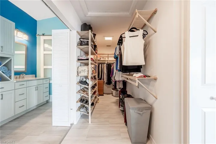 View of spacious closet