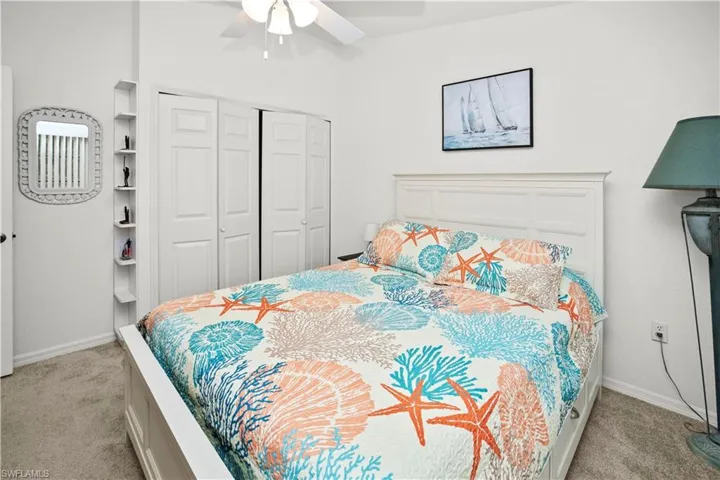 comfortable guest bedroom with adjacent 2nd bathroom