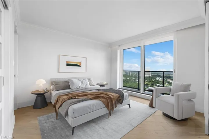 Virtually staged to show 3rd bedroom